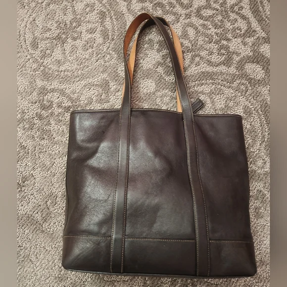 Vintage Coach Leather Tote A3S-5188 - Picture 4 of 9